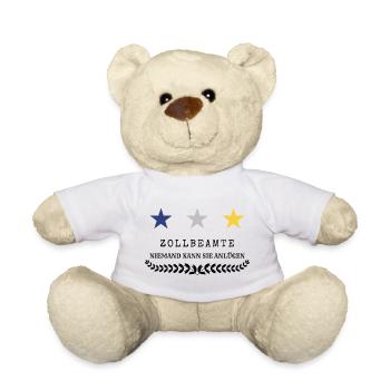 Customs officer - Teddy Bear - white - Front