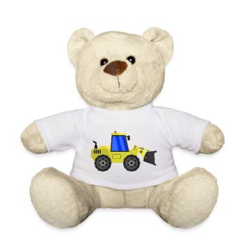 Excavator - Teddy Bear - white - Front