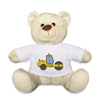 Rouleau compresseur - Nounours - blanc - Devant