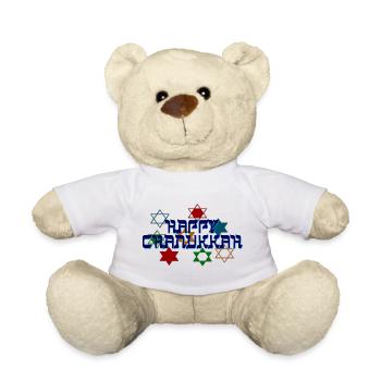 Happy Chanukkah - Teddy - Weiß - Vorne