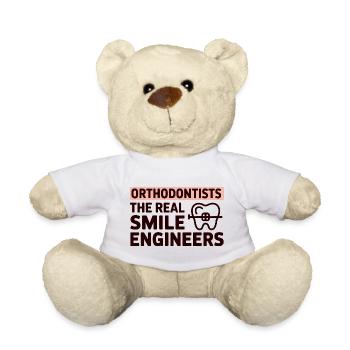 Orthodontists The Real Smile Engineers Professon  - Teddy Bear - white - Front