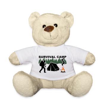 Survival Camp - Teddy Bear - white - Front