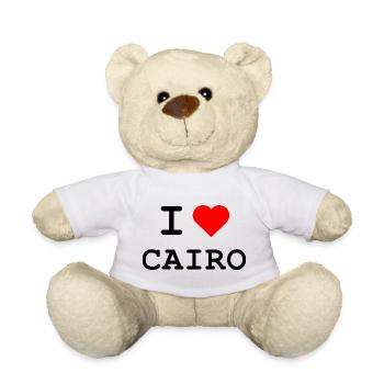 I Love Cairo Heart Design - Teddy Bear - white - Front