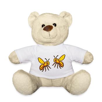 Leuchtende Honigbienen - Teddy - Weiß - Vorne