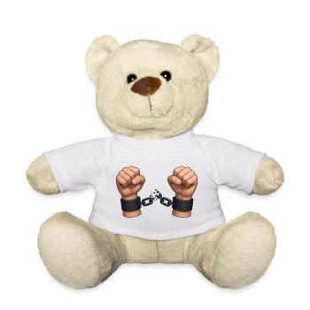 BE FREE - freedom & rights - Teddy Bear - white - Front