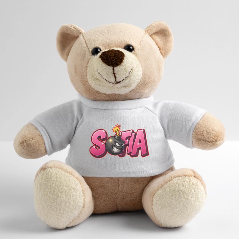 Sofia Graffiti Name Bomb Graffité 3D Teddy Bear