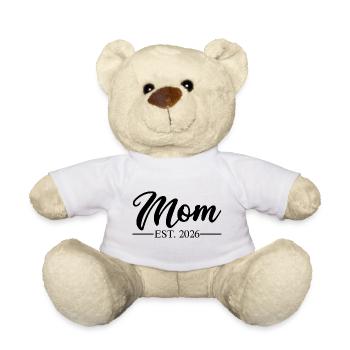Maman est 2026 - Nounours - blanc - Devant