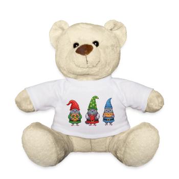 Taube Merry Christmas Weihnachten Coole  - Teddy - Weiß - Vorne