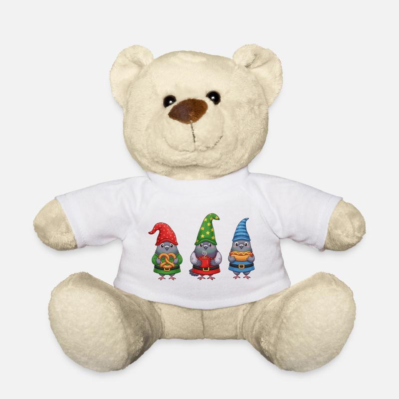Taube Merry Christmas Weihnachten Coole  - Teddy - Weiß