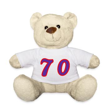 70. 70 JAHRE. 70-JÄHRIGES JUBILÄUM. 70-JÄHRIGES JUBILÄUM. - Teddy - Weiß - Vorne