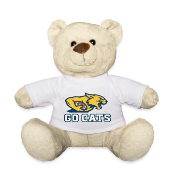 Maskottchen der Go Cats Football Wildcat-Seite - Teddy - Weiß - Vorne