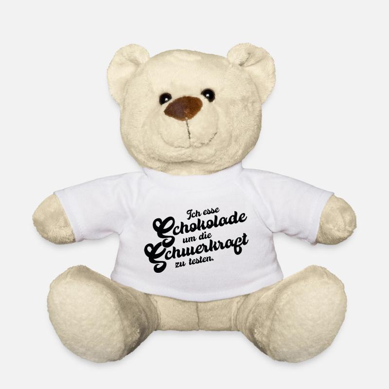 Schoko-Schwerkraft Test - Teddy - Weiß