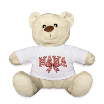 Mom Bow – Un design statement de maman mignon - Nounours - blanc - Devant