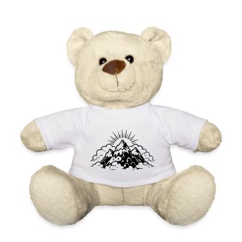 Mountains Landscape Icon - Teddy Bear - white - Front