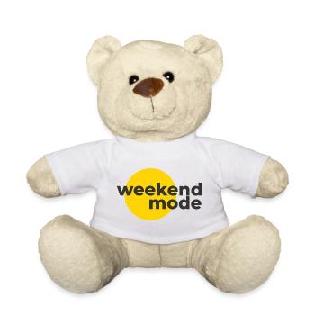 weekend mode - Teddy Bear - white - Front