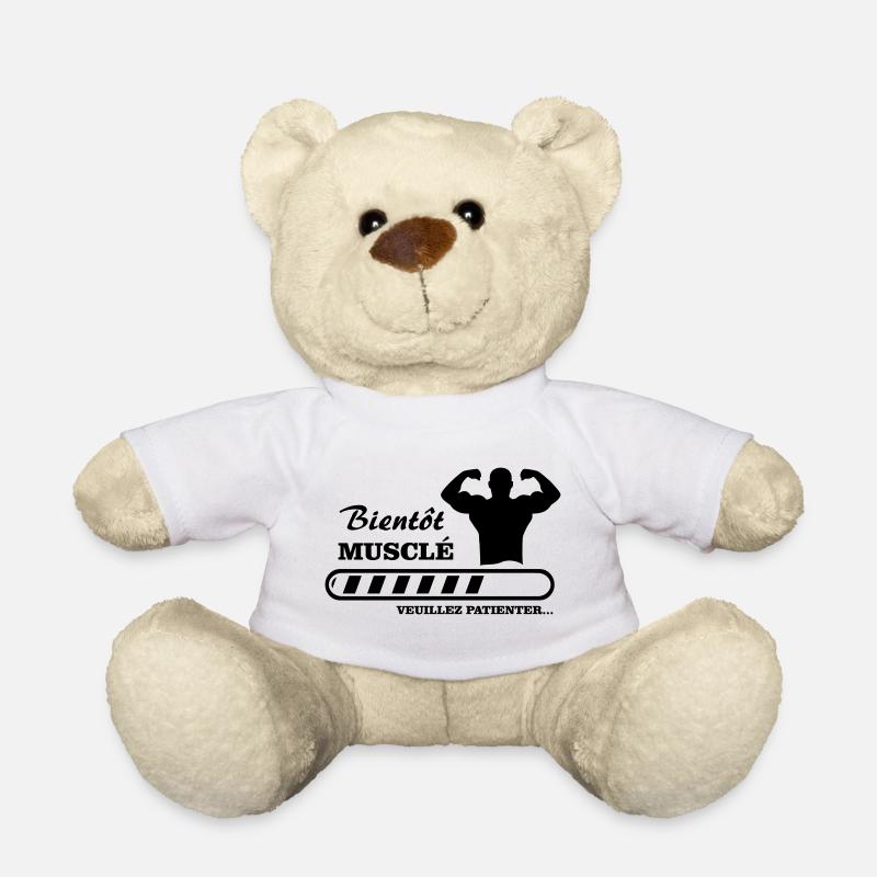 bald muskulös - Teddy - Weiß