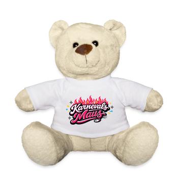 Karnevalsmaus Köln - Kölner Karneval Design - Teddy - Weiß - Vorne