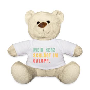 Mein Herz schlägt im Galopp - Teddy - Weiß - Vorne
