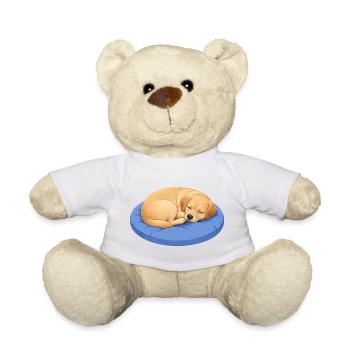 Süßer Labrador Retriever Cartoon Hund Kuscheln - Teddy - Weiß - Vorne