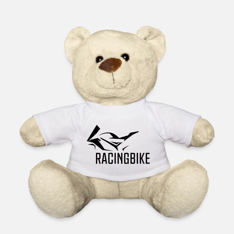 RACING_BIKE - Teddy Bear - white