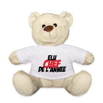 Elected Chef of the Year - Teddy Bear - white - Front