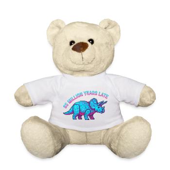 Neon Pixel Triceratops avec 85 millions d’années de retard - Nounours - blanc - Devant