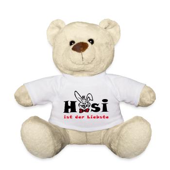 Hasi ist der Liebste Ostern - Teddy - Weiß - Vorne