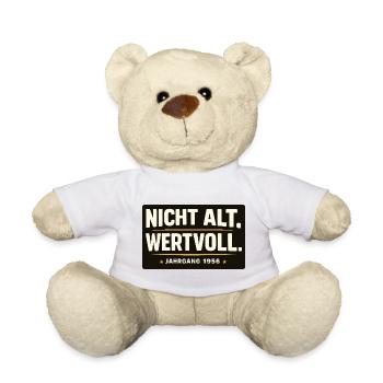 Not old. Valuable. Vintage 1956 Gift Shirt - Teddy Bear - white - Front