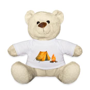 Camp Aventure Tente & Feu - Nounours - blanc - Devant
