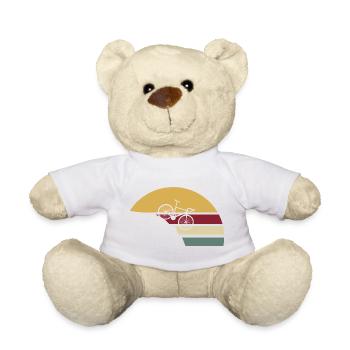 Bicycle Retro Downhill - Teddy Bear - white - Front