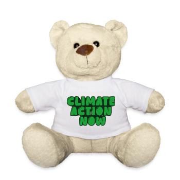 Klimaschutz jetzt - Teddy - Weiß - Vorne