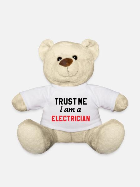 Trust me I'm an electrician: security - Teddy Bear - white