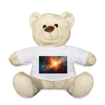 Cosmic Burst Nebula Explosion - Teddy Bear - white - Front