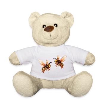 Abeille Pixel Frelon - Nounours - blanc - Devant