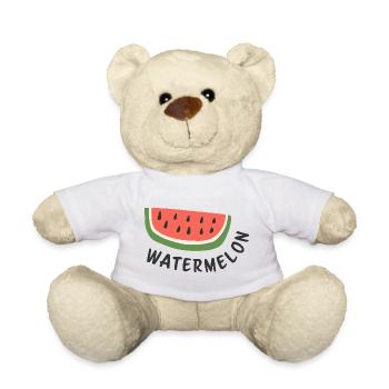 Cadeau d’amateur de fruits d’été avec une jolie chemise en pastèque. - Nounours - blanc - Devant