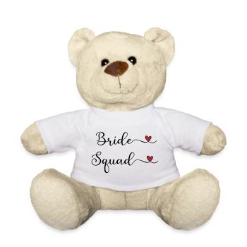 Bride Squad - Team Braut - Teddy Bear - white - Front