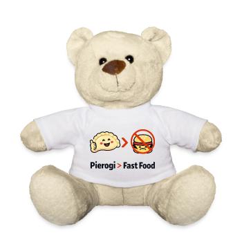 Pierogi statt Fast Food - Teddy - Weiß - Vorne