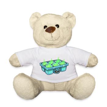 Monster-Eiswürfel im Eiskubentray - Teddy Bear - white - Front