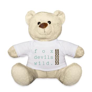 Fox Devil Wild Leopard - Teddy Bear - white - Front