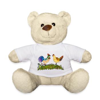 Hahn und Henne - Teddy - Weiß - Vorne