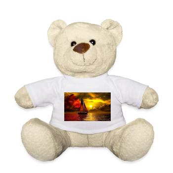 Sailboat at sunset - Teddy Bear - white - Front