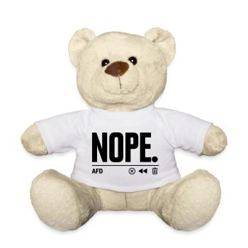 NOPE AfD - Teddy - Weiß - Vorne