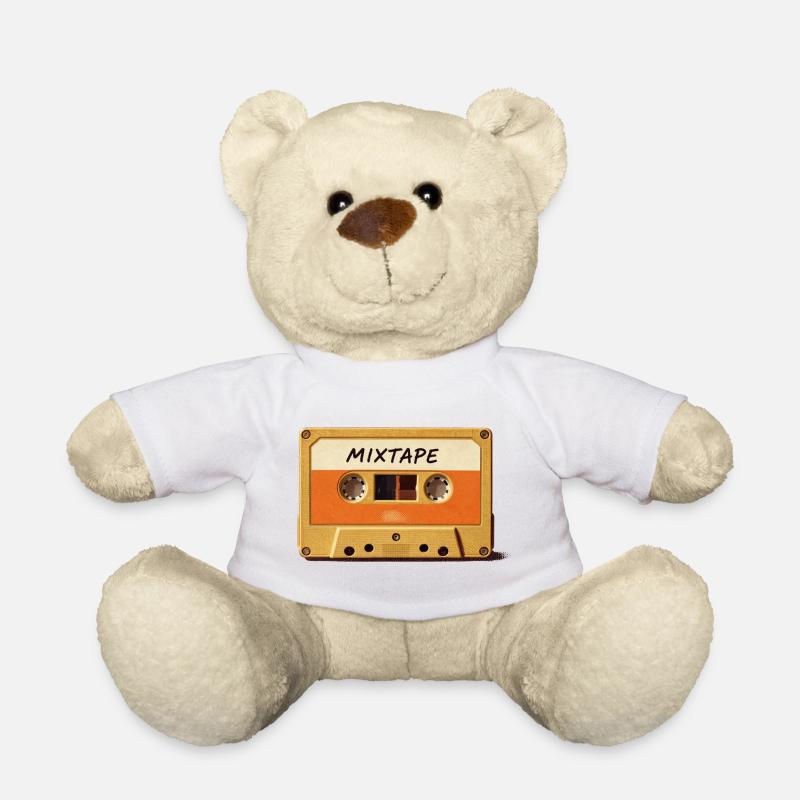 Mixtape Retro Kassette - Teddy - Weiß