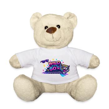 Wild in den 80er Neon-Tiger - Teddy - Weiß - Vorne