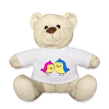 Paires d’oiseaux - Nounours - blanc - Devant