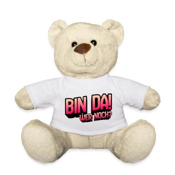 Bin Da Wer Noch Gradient - Teddy - Weiß - Vorne