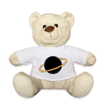 Saturn Planet Space Minimalist - Teddy Bear - white - Front