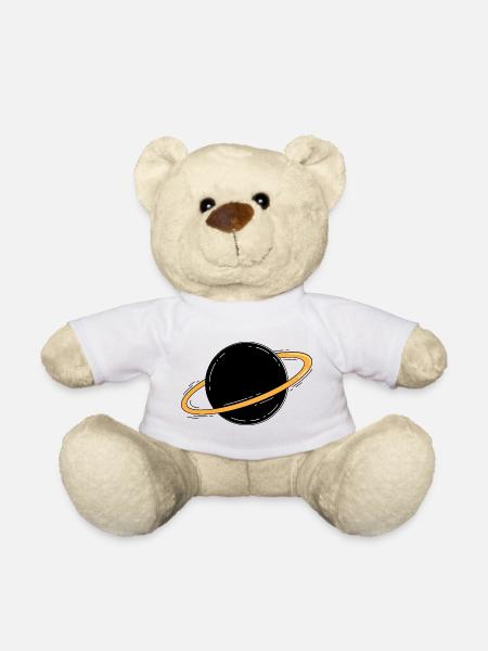 Saturn Planet Weltraum Minimalistisch - Teddy - Weiß