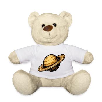 Sarurn Planet - Teddy Bear - white - Front
