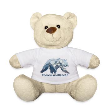 There is no planet b Spruch - Teddy - Weiß - Vorne